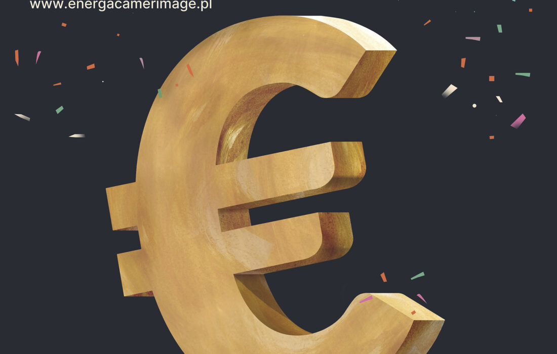 Plakat konkursu spotów przedstawiając symbol Euro